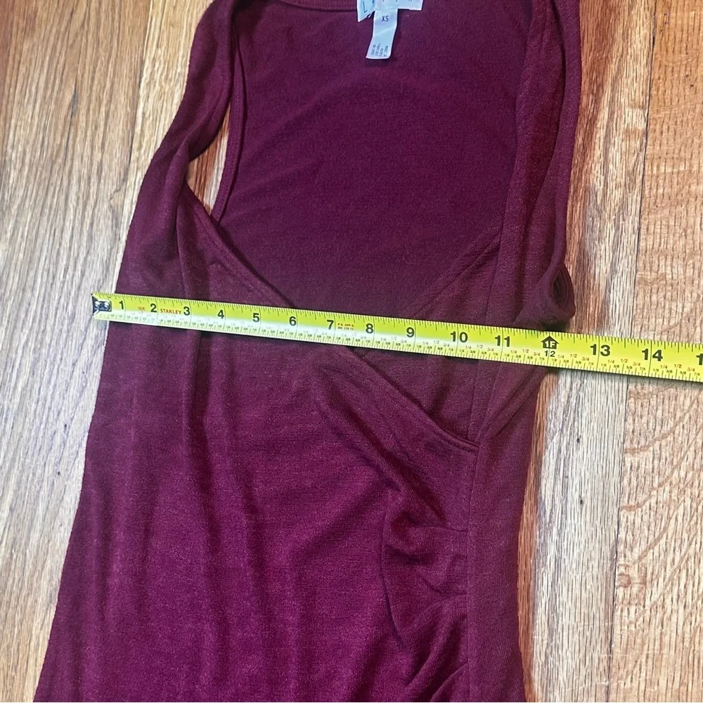 Leith Ruched Bodycon Dress Size XS Sleeveless Casual Party Cocktail Hi Low - Picture 6 of 7